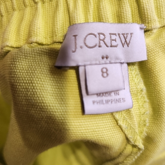 J. CREW cotton Neon pull on Elastic Waist shorts size 8 - Picture 9 of 9